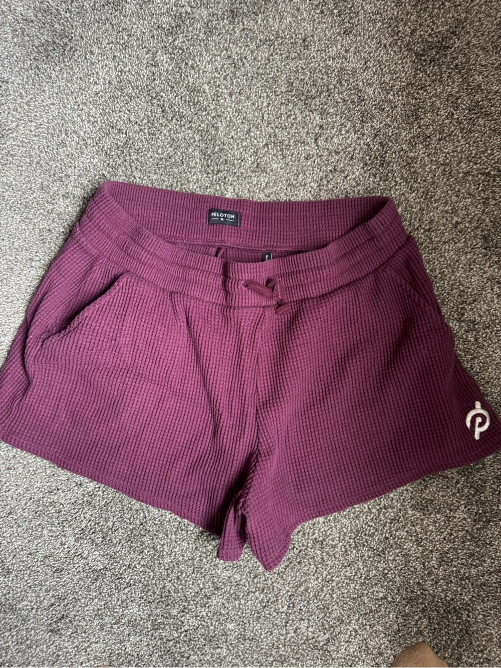 Peloton Women's Plum Waffle-Knit Shorts